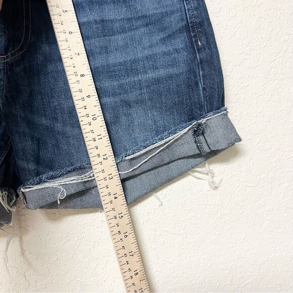 Lucky Brand The Boyfriend Denim Blue Shorts Size 4/27 Cuffed - Picture 2 of 7